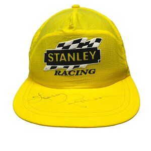 Larry Pearson Autographed Vintage Stanley Racing Snapback Hat Cap NASCAR 90's